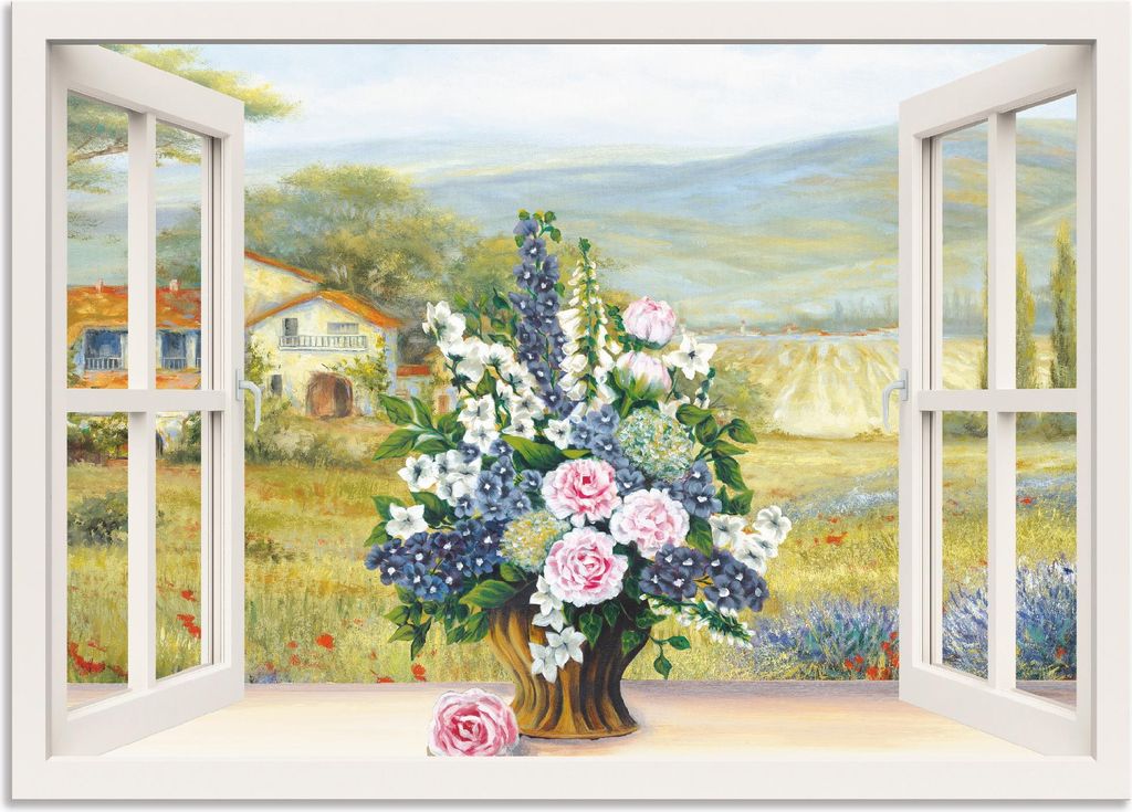 ARTland Wandbild Alu für Innen & Outdoor Blumenbouquet am Produktbild 