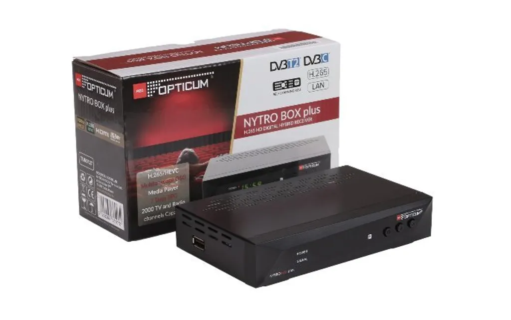Décodeur DVB-T2 HEVC H.265 Opticum Nytro Box Plus avec Audio Dolby - 7