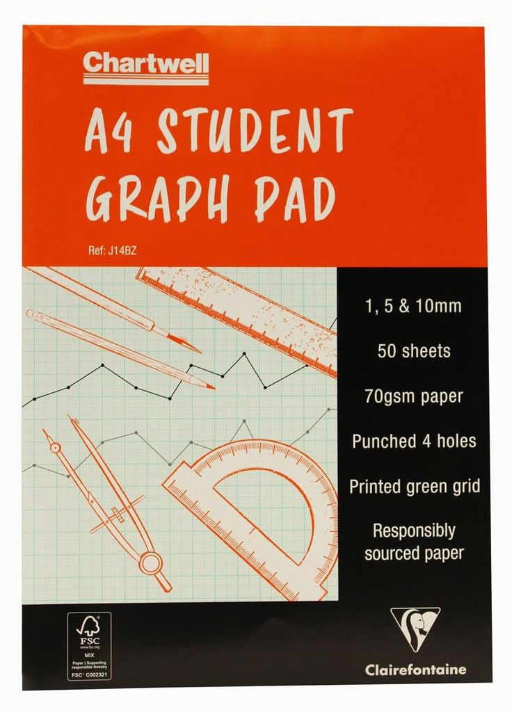 Clairefontaine Goldlgraph 50sh A4 1,5,10mm 70g 4H