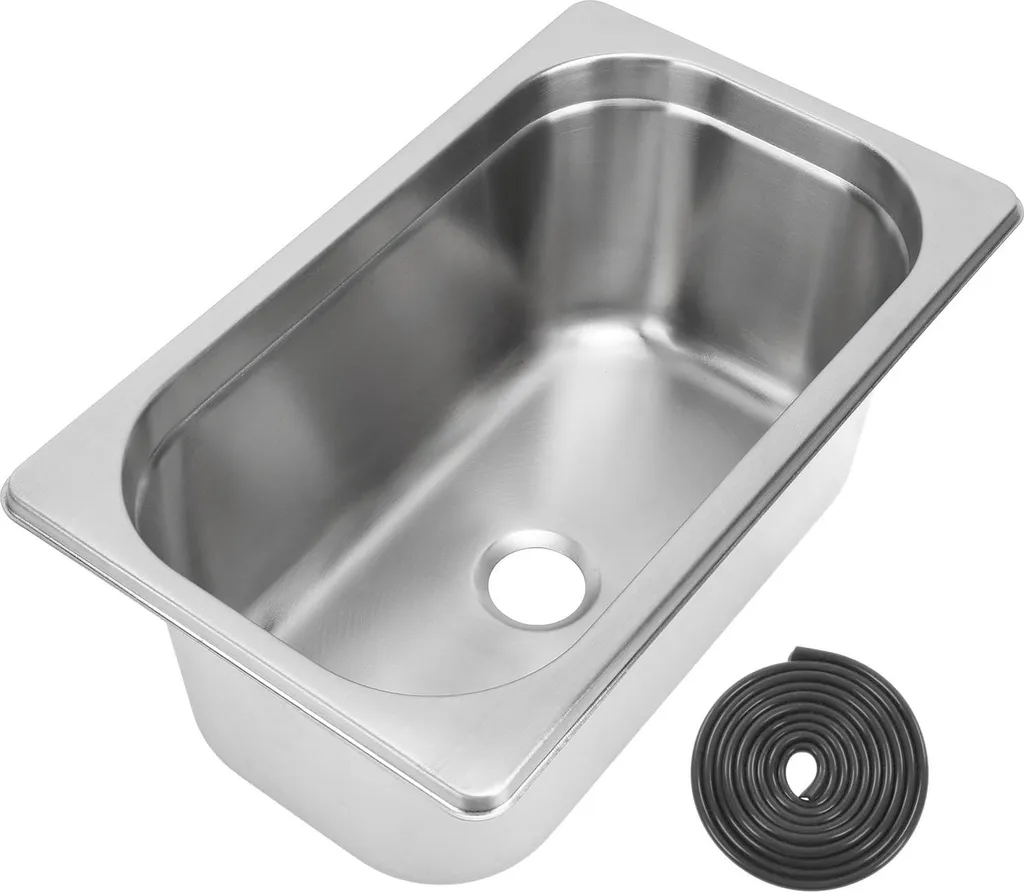 Lavello Cucina Roulotte 320x180x130mm - Inox 304 Prezzo Fabbrica