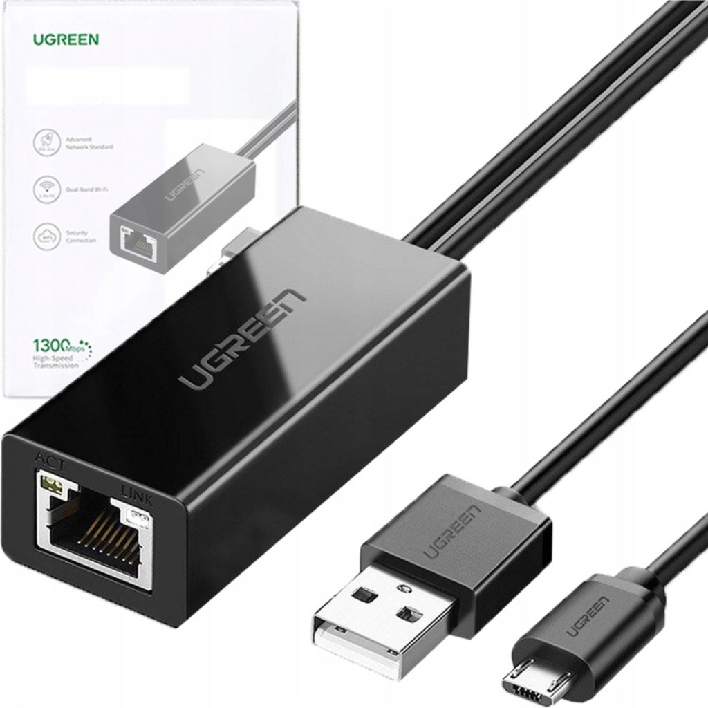 Ugreen 30985 Adattatore di rete esterno per Chromecast con Immagine del prodotto 