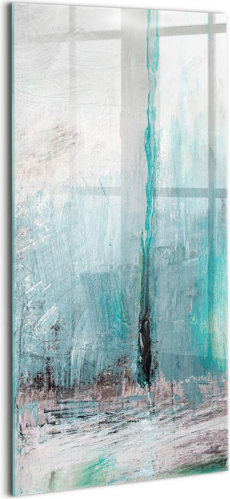 Designer Glasbild - Wandbild - Glas Bild - 60x120 cm - Malen Sie Abstraktionshintergrund