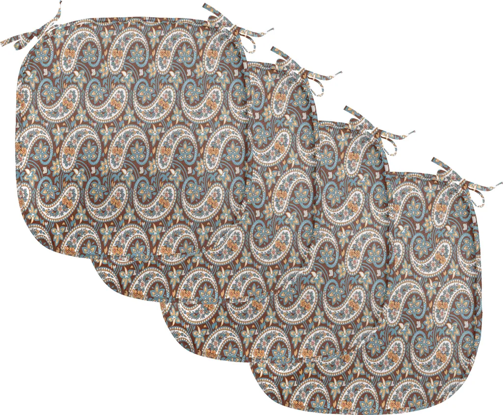 Galettes de Chaise Imperméables 40x40 cm, Lot de 4 Coussins de Cuisine