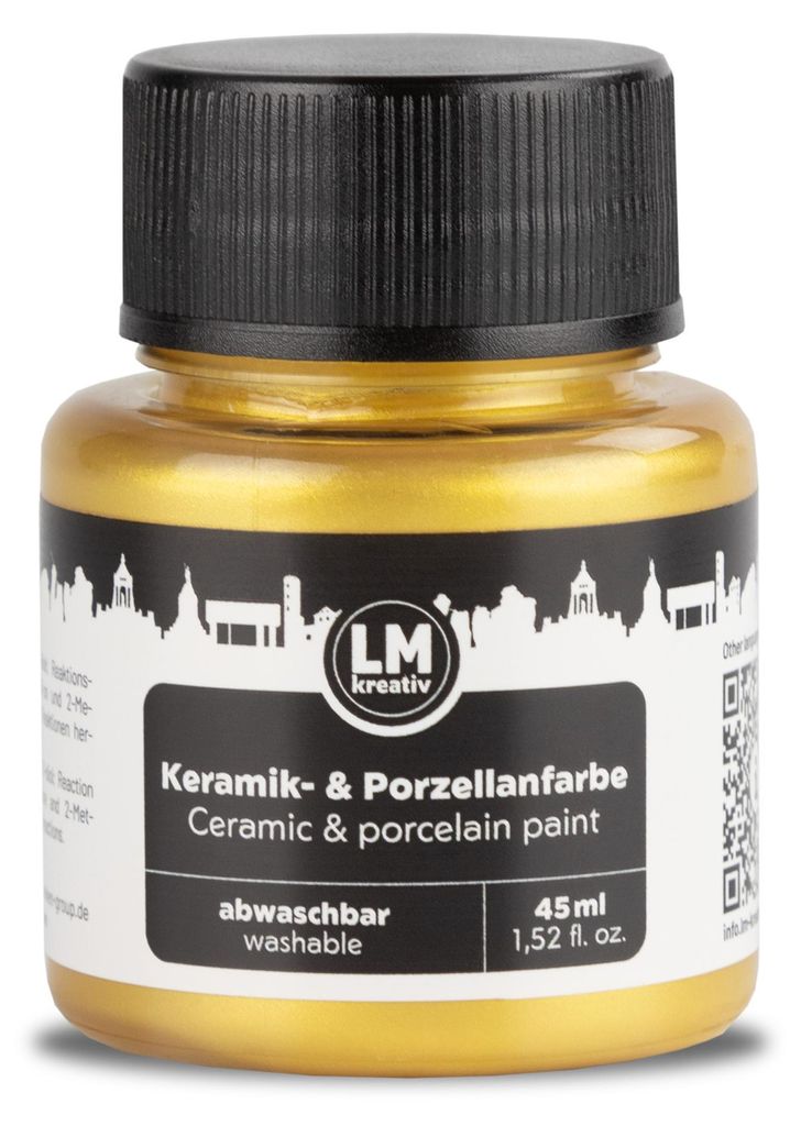 LM-Kreativ Porzellan- & Keramikfarbe 45 ml, Gold, Produktbild 
