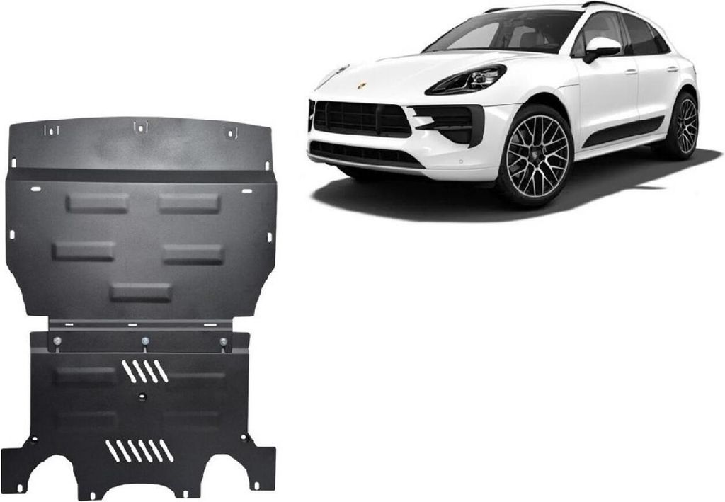 Stahl Unterfahrschutz für Motor Porsche Macan