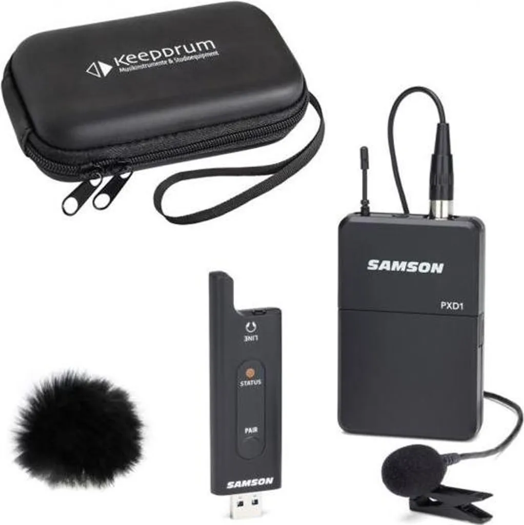 Samson XPD2 System Wireless USB: Audio Digitale con Case e Windscreen