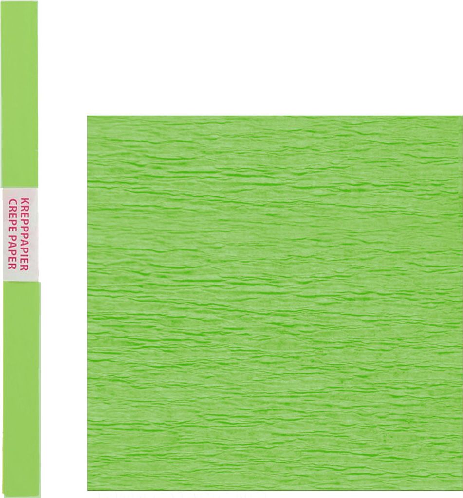 Spirit Krepppapier Standard 200 x 50 cm, Farbe:hellgrün