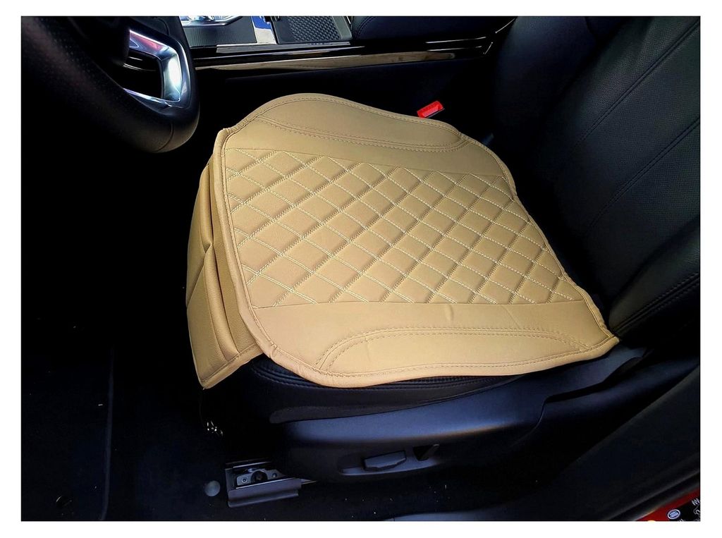 Sitzauflage aus Kunstleder für Volvo S60 V60 2. Generation, Sitzkissen in Beige