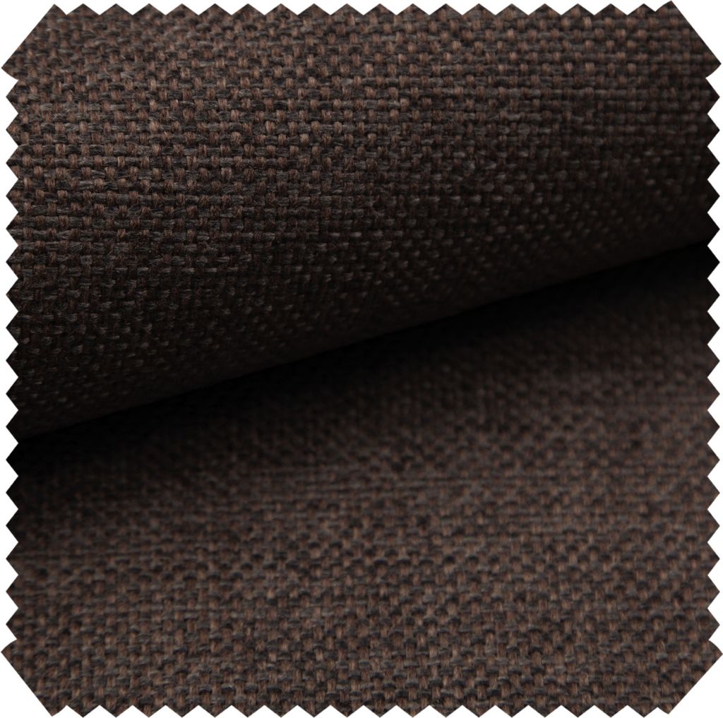 novely MUDAU - Grob Gewebter Polsterstoff - Melierter Möbelstoff mit Flachgewebe - Pflegeleichte Meterware 1lfm - Farbe: 07 Graphit Braun