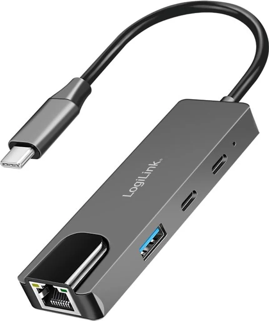 LogiLink UA0432 Adattatore USB-C a 2.5G Gigabit Ethernet + Hub USB