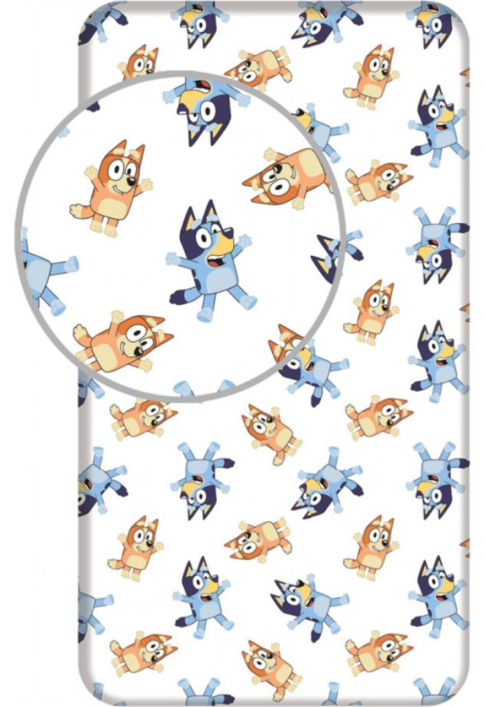 Prestieradlo Bluey 061 90 × 200 × 25 cm Obrázok produktu 