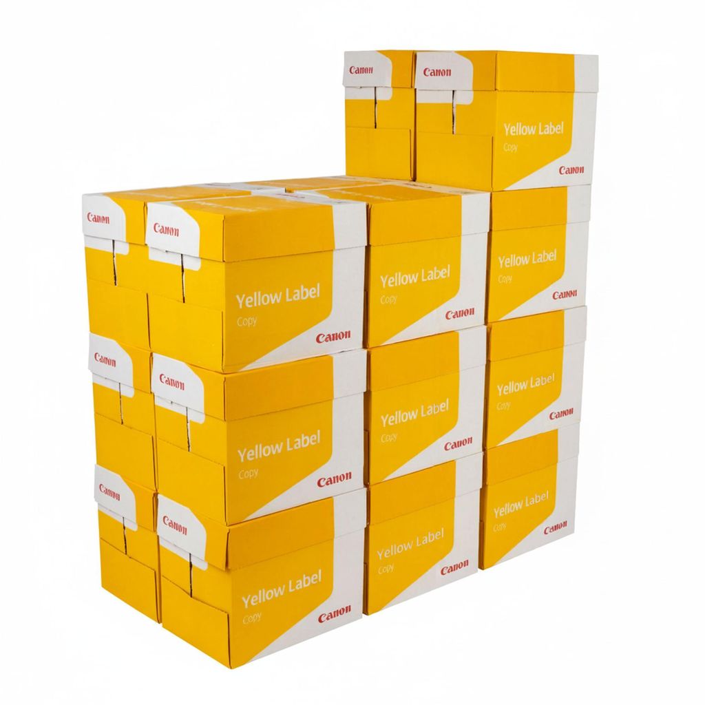 Canon - Yellow Label Copy - 50.000 Blatt - Kopierpapier Druckerpapier - A4 - 80 g/m² - PEFC - 102μm Dicke - 150 Weißgrad