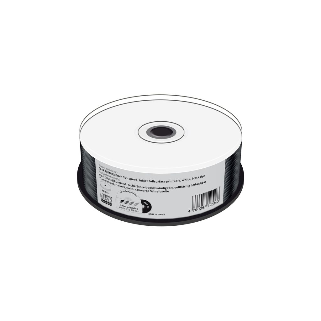 MediaRange MR241, 52x, CD-R, 700 MB, Pudełko CD/DVD Zdjęcie produktu 