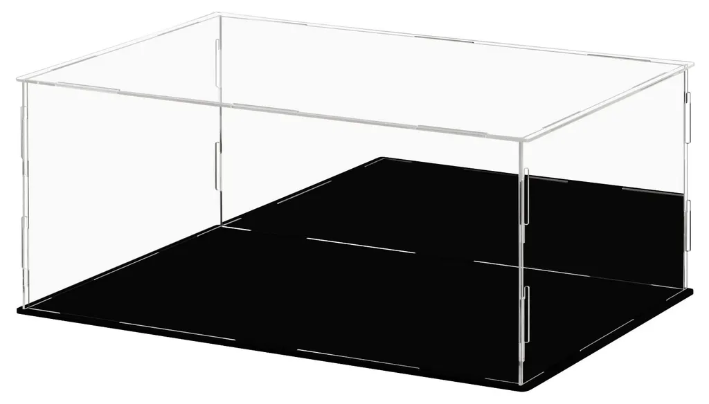 Vitrine acrylique anti-poussière avec miroir pour protéger vos figurines