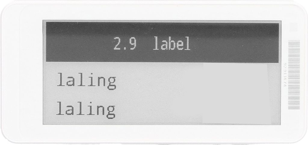 Elektronisches Preisschild Smart ESL TFT-Bildschirm Display Regaletikett Geringer Verbrauch Bluetooth 2.9inSchwarz Weiß