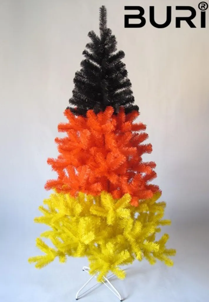 Sapin de Noël Drapeau Allemand 210 cm Coupe du Monde 2022 Qatar Noir