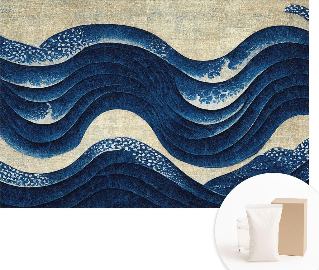 Fototapete - Wandbilder für Wohnzimmer - 104x70 cm - Dekorative Wandfolie - Modernes Design für Wanddekoration - Tapeten für Innenräume - Ozean...
