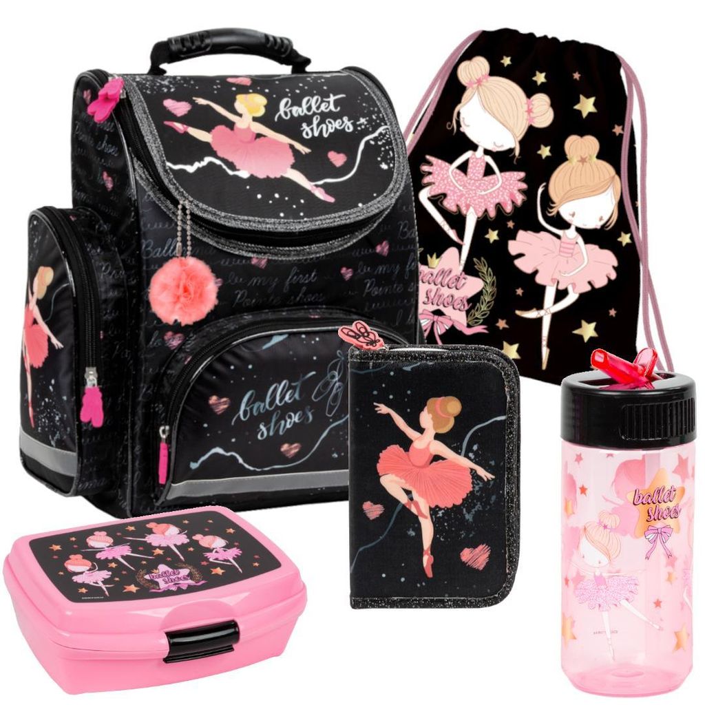 Schulranzen Derform Ballerina Schulset für Mädchen 5-teilig Produktbild 