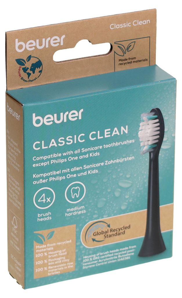Beurer 10521 Bürstenköpfe (4 Stück) ClassicClean für Produktbild 