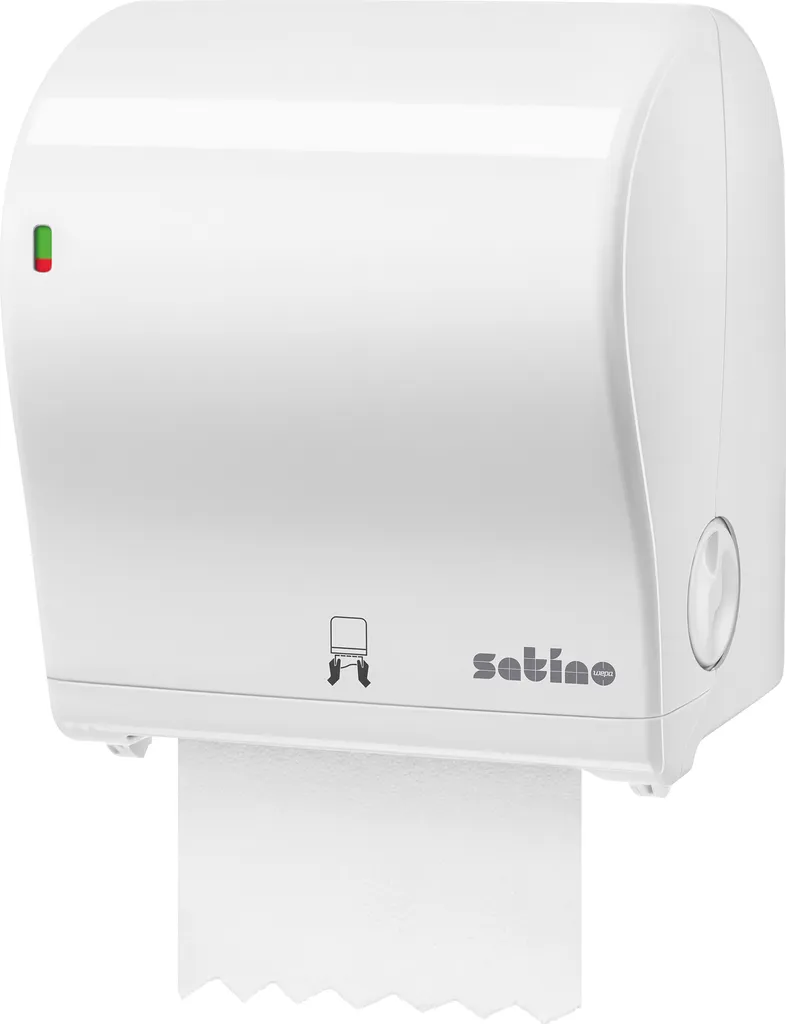 Distributeur d'essuie-mains Satino 331520 Autocut Midi blanc compact