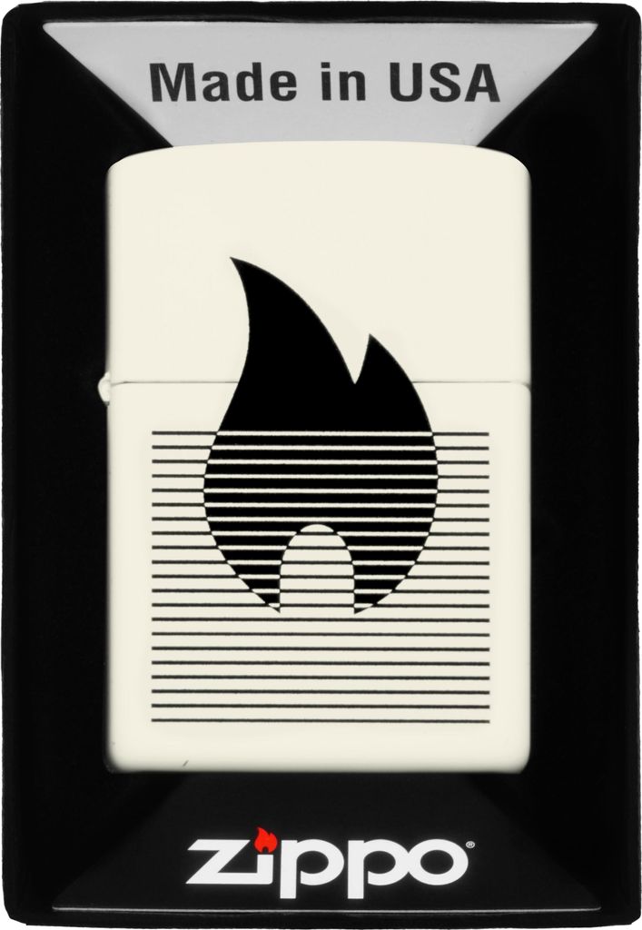 ZIPPO Feuerzeug LINED FLAME DESIGN 60007346