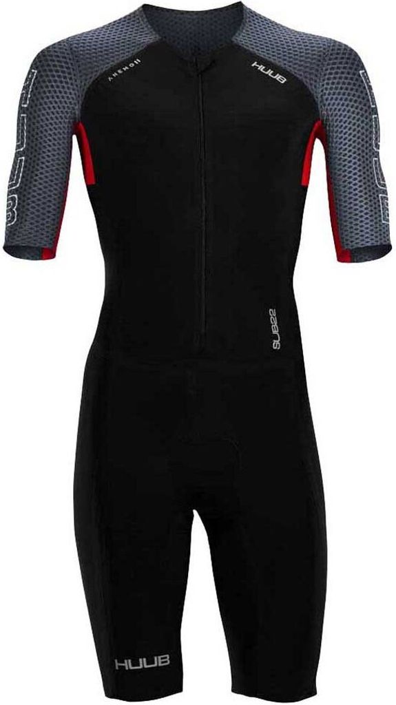 Huub Anemoi 2 Sub22 Kurzarm-trisuit Schwarz,Grau L Mann Schwarz,Grau L