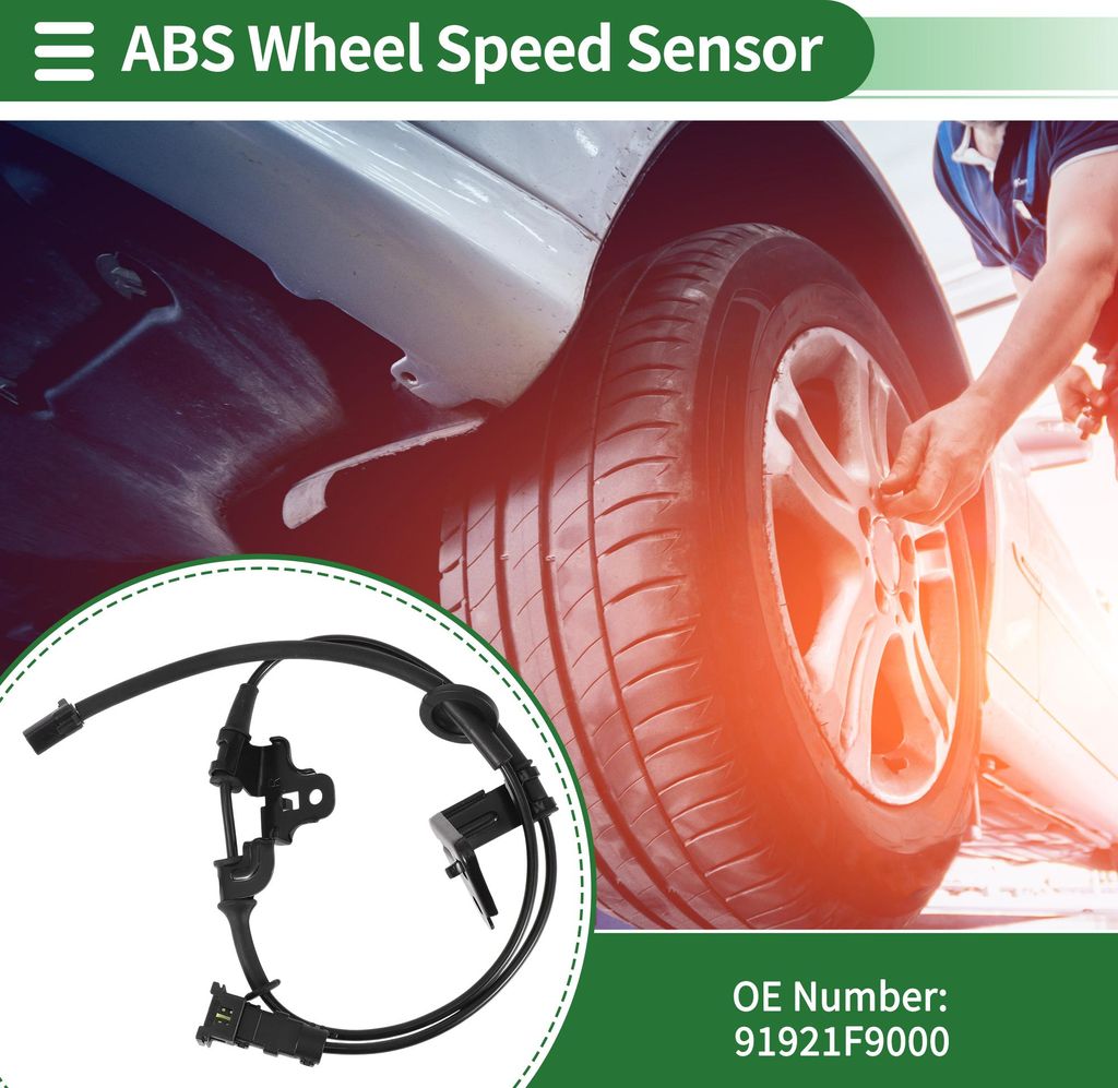 ABS Raddrehzahl Sensor ABS Sensor Blockierschutz Bremsen System Sensor Nr. 91921F9000 für Hyundai Verna 2010-2021 1Stk Hinten Rechts