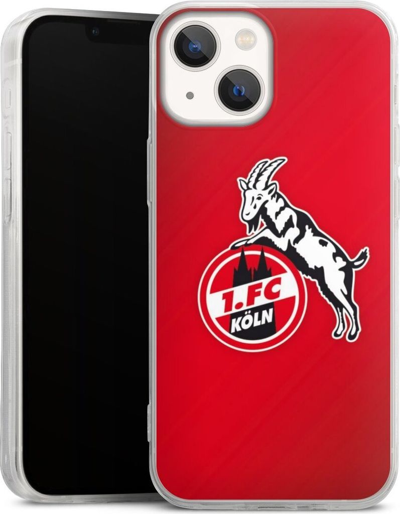 DeinDesign Slim Hülle für Apple iPhone 13 Mini Silikon Case Ultra Dünn Handyhülle 1. FC Köln EffZeh Offizielles Lizenzprodukt