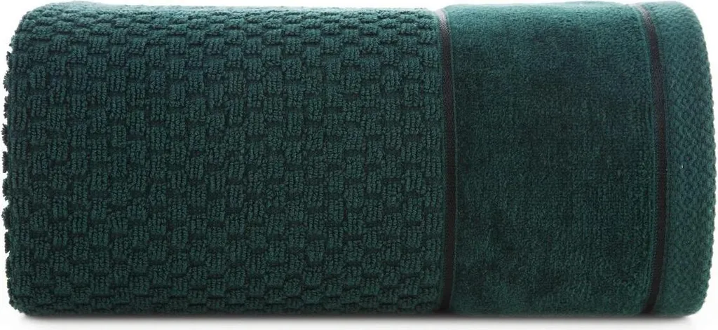 EUROFIRANY | Asciugamani - FRIDA - 30x50 cm - Verde scuro - Morbidi e altamente assorbenti - Ideali per l'uso quotidiano