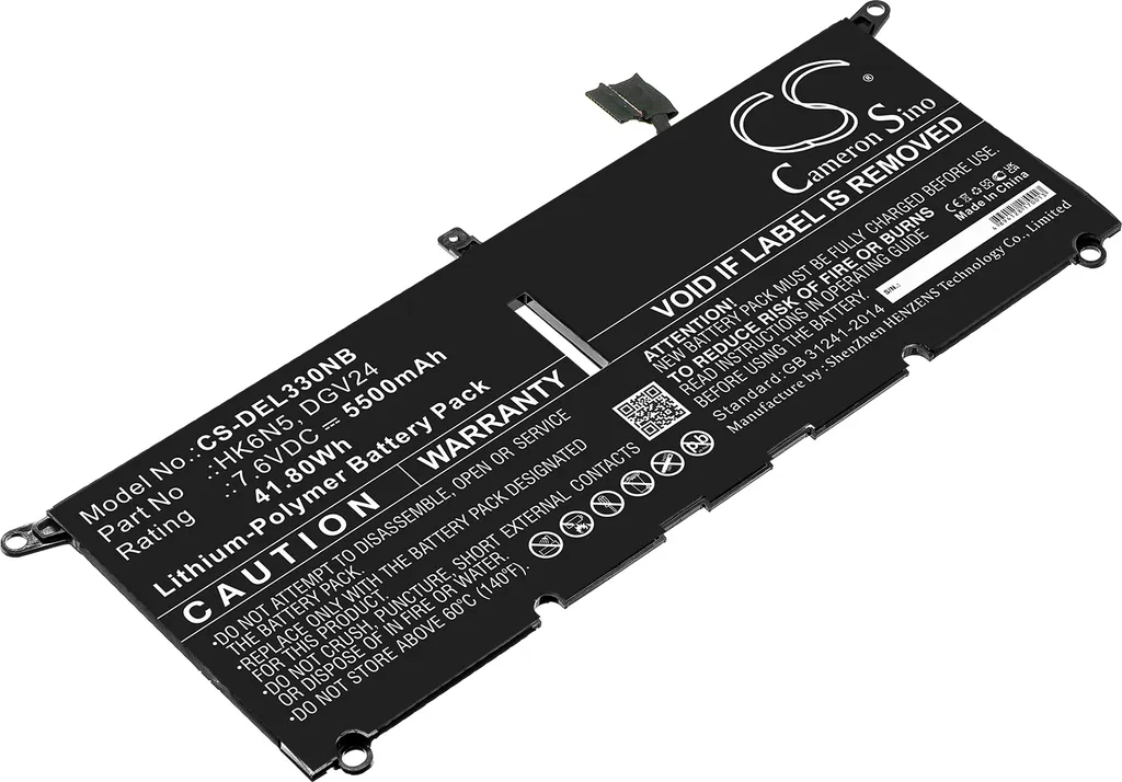 Batterie Haute Capacité pour Dell Inspiron 13 5000 5390 TECHTEK Longue Durée