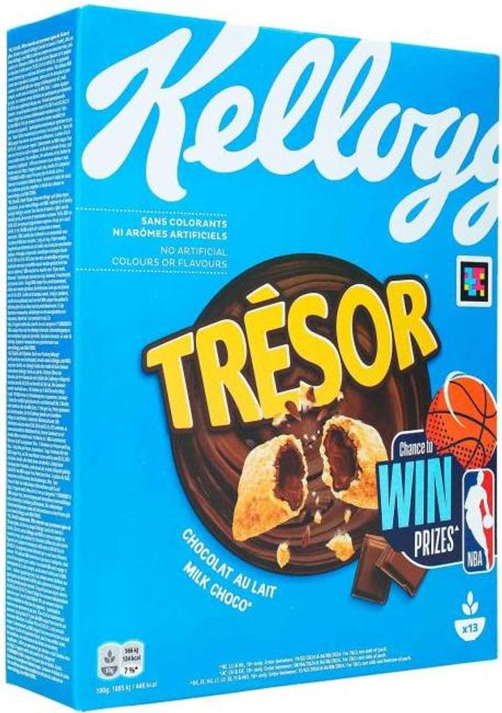 Kellogg Tresor Milk Chocolate mit knusprigen Getreidekissen Produktbild 