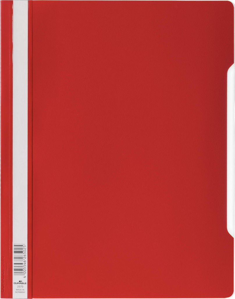 DURABLE Rychlovaza? A4+, ?ervená, 257003, 50 ks Obrázek produktu 