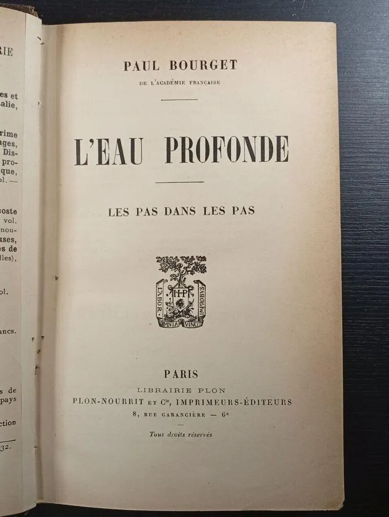 L'eau profonde, les pas dans les pas : œuvre poétique grand format - 2