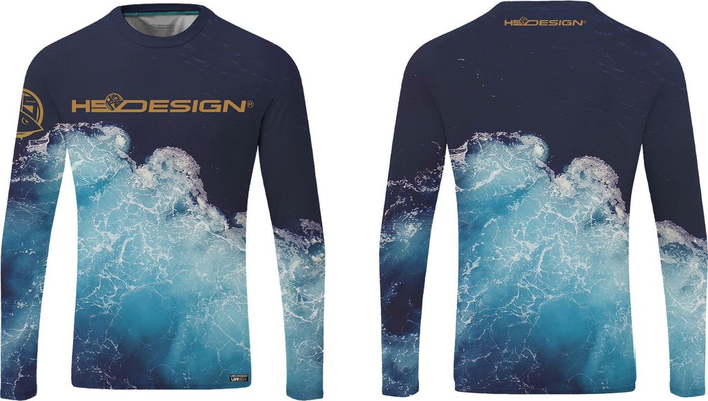 HOTSPOT DESIGN T-shirt Ocean Performance LS - Hotspot, XXXL, blau, Funktionsshirt, 010003306
