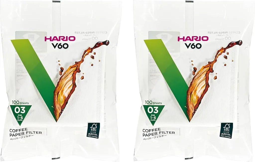 Hario V60-03 Filtri Carta 200 Pezzi Bianchi VCF-03-100W Recensione