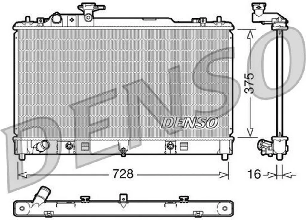Radiateur Moteur pour Mazda 6 (G) : Remplacement Pièce OE LF5V15200B