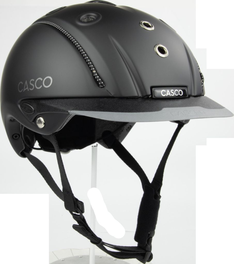CASCO Mistrall Prime Black Reithelm, Farbe:schwarz matt, Größe:54-58 cm