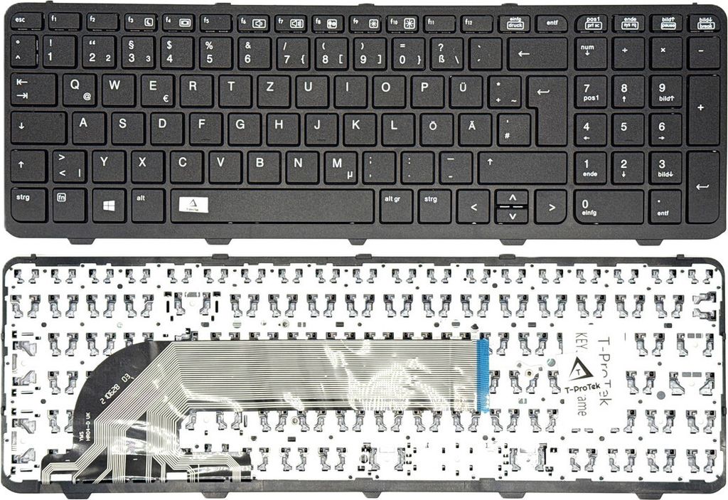 Deutsche Tastatur ohne Rahmen für HP Probook 450 G1 hp450 455 470 SN8126
