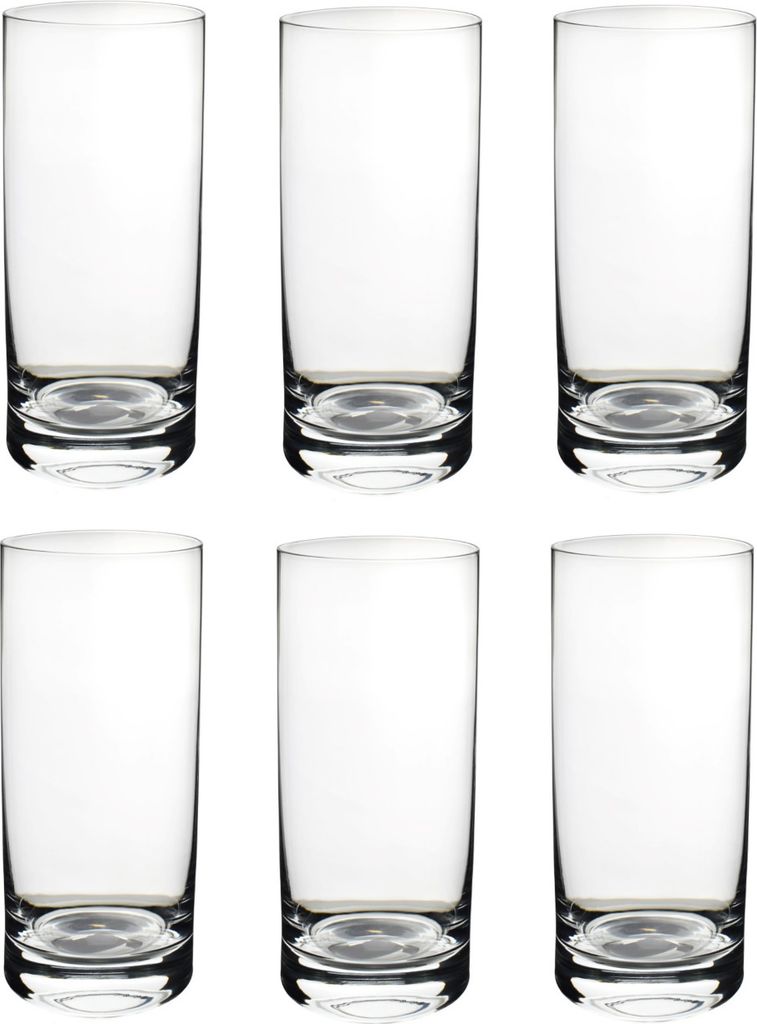 B.Bohemian 6er Set Cocktailgläser - Longdrink 450 ml Highball Tumblers PLATON