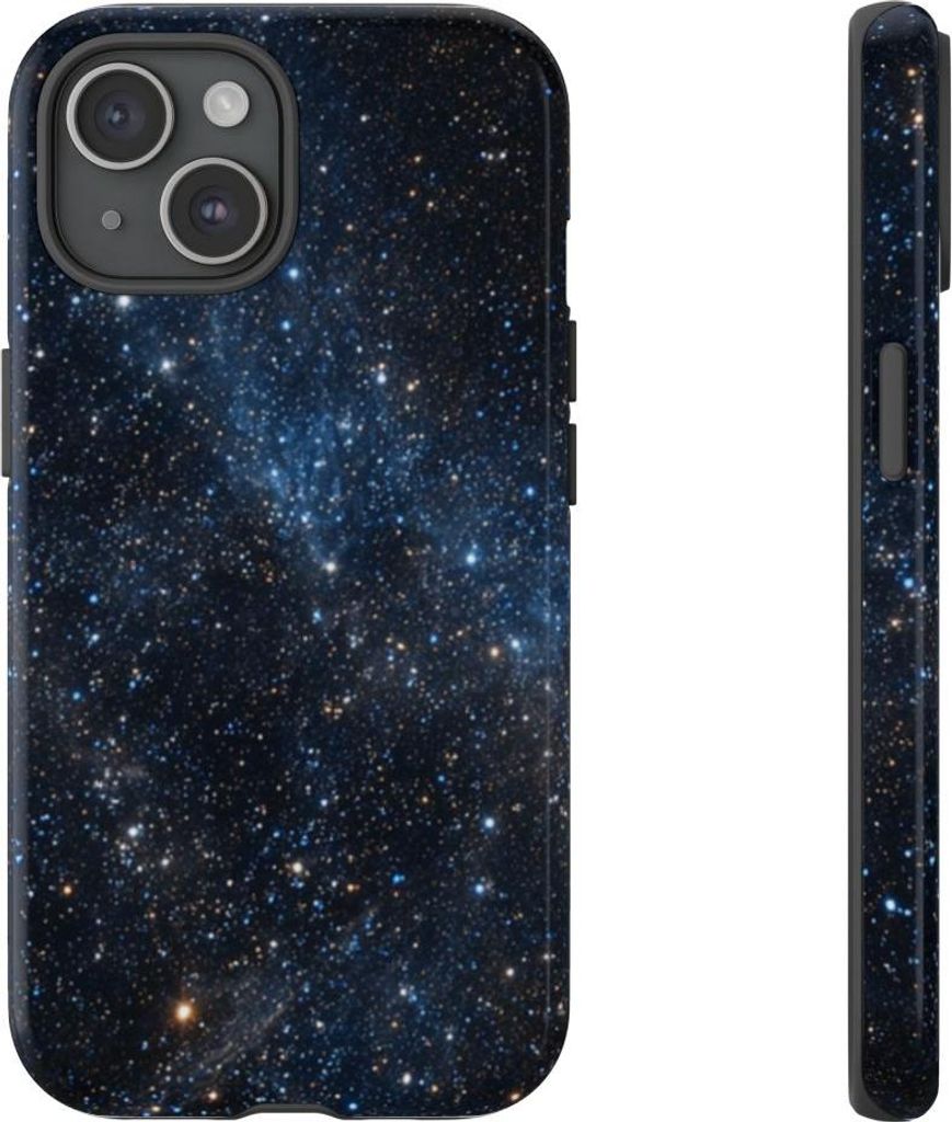 Sternenreicher Blick ins tiefe Weltall – Hülle Kompatibel mit iPhone 15