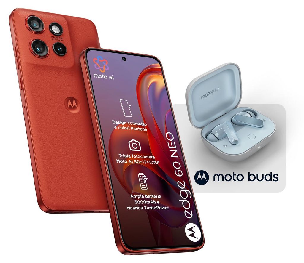 Motorola edge 60 neo + Moto Buds PG38C05749, 16,1 cm Produktbild 