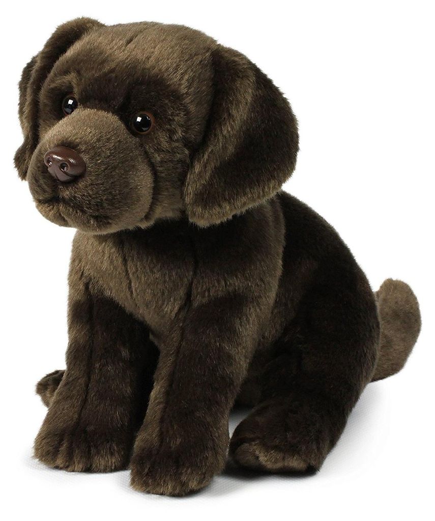 Peluche Anna Club - Chien Labrador (brun, 26cm) réaliste Image du produit 