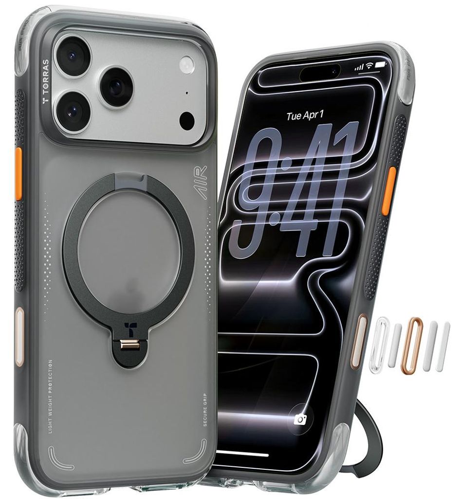 Torras - Ostand Spin Air Series kryt so stojanom pre iPhone Obrázok produktu 