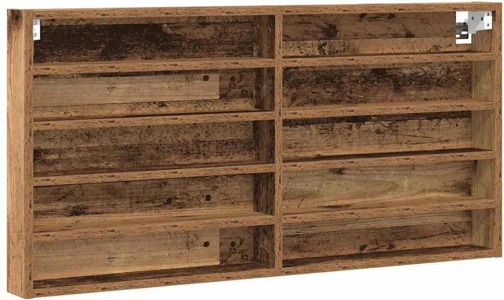 SYFAX™ Vetrina Legno vecchio 100 x 8,5 x 50 cm Legno multistrato