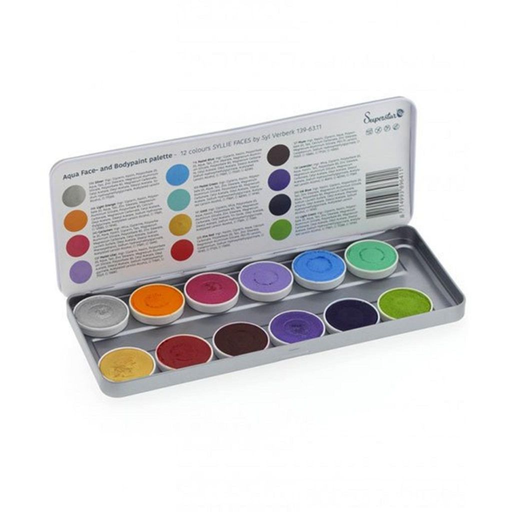 Superstar aqua face & bodypaint palette di Syl Verberk Immagine del prodotto 