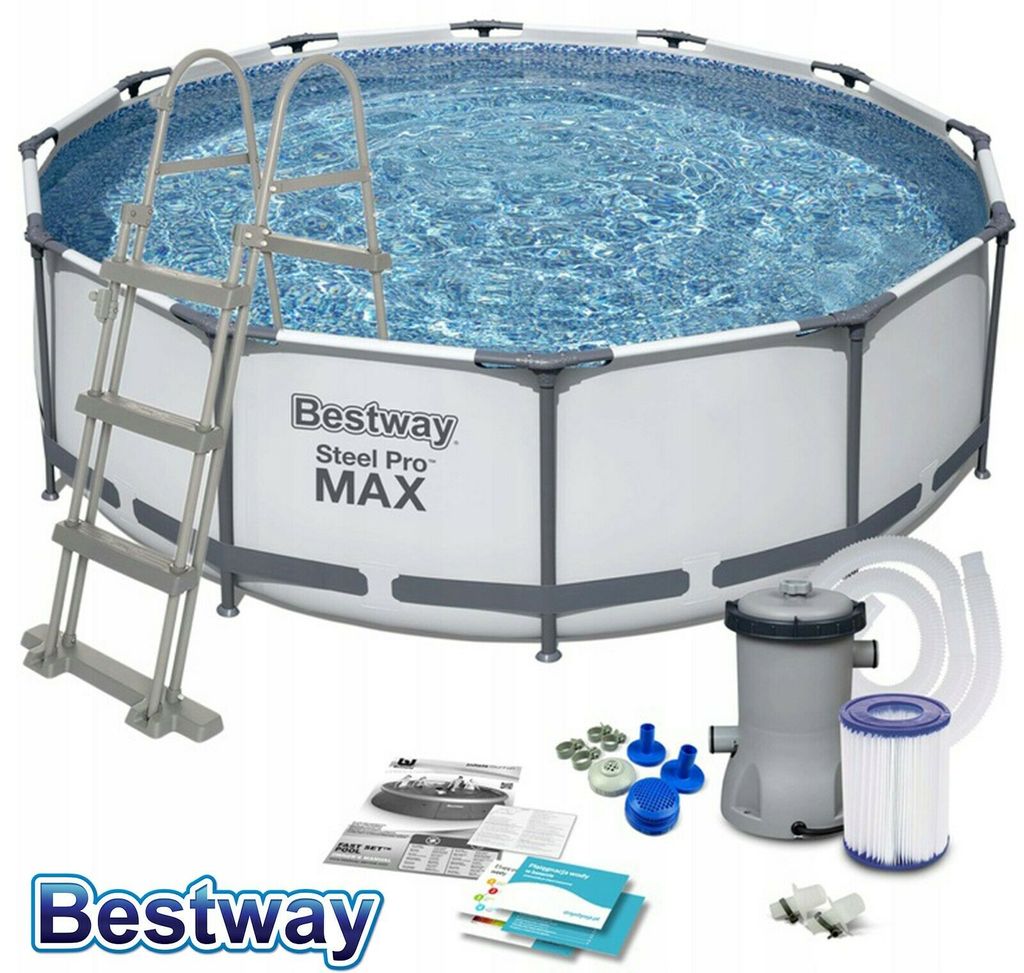 Steel Pro Max™ Frame Pool Komplett-Set, rund, mit Produktbild 30