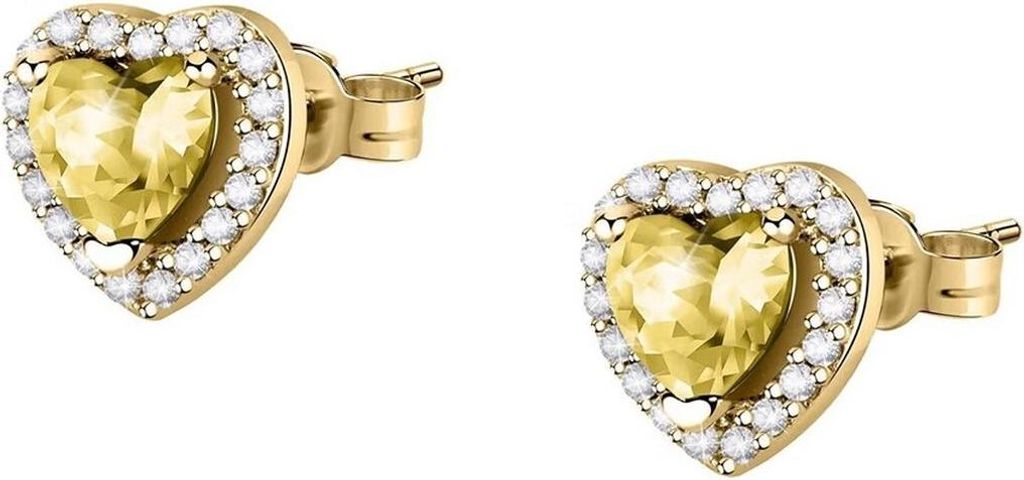 Gold-plated earrings Heart Tesori SAVB06