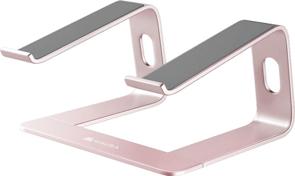 MISURA ME08, Notebook-Ständer, Rosa-Goldfarben, 25,4 cm (10 Zoll), 39,6 cm (15.6 Zoll), Aluminium, Silikon, 225 mm Ergonomischer Laptop Ständer M...