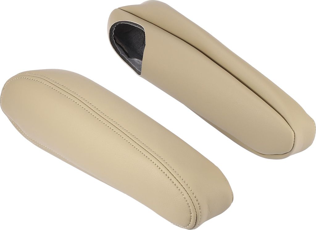 1 Paar vordere weiche Sitz Armlehne Abdeckung Ersatz für Auto Beige