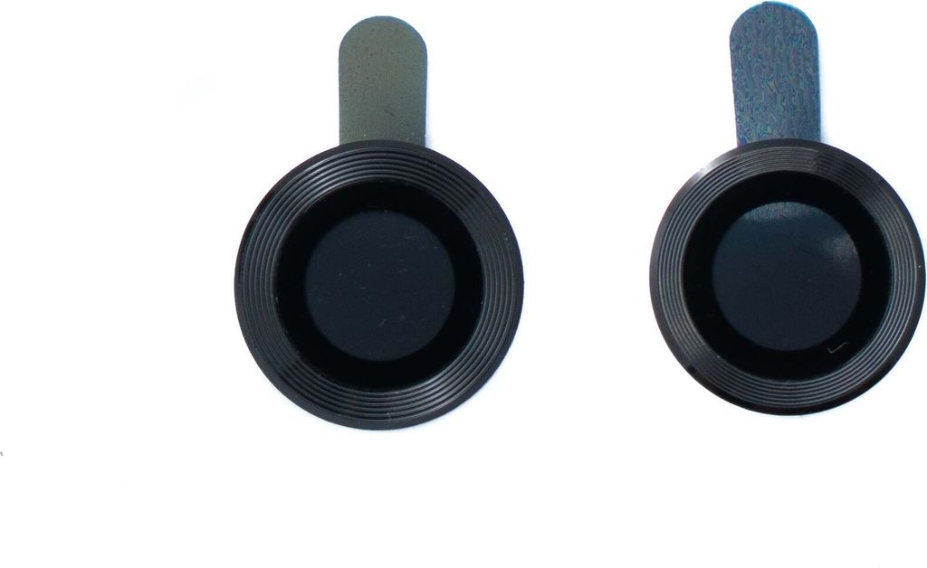 Kamera Schutz Linse Objektiv Abdeckung aus Glas Metall für iPhone 11 in Schwarz